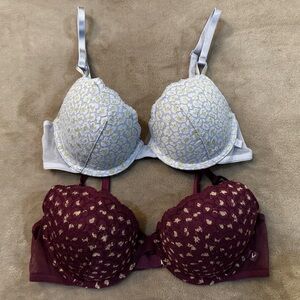 Victoria's Secret |  Bundle of 2 Lace Demi Bras, Size 34B